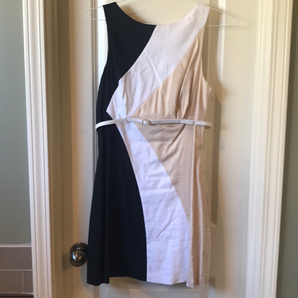 Linen a line dress